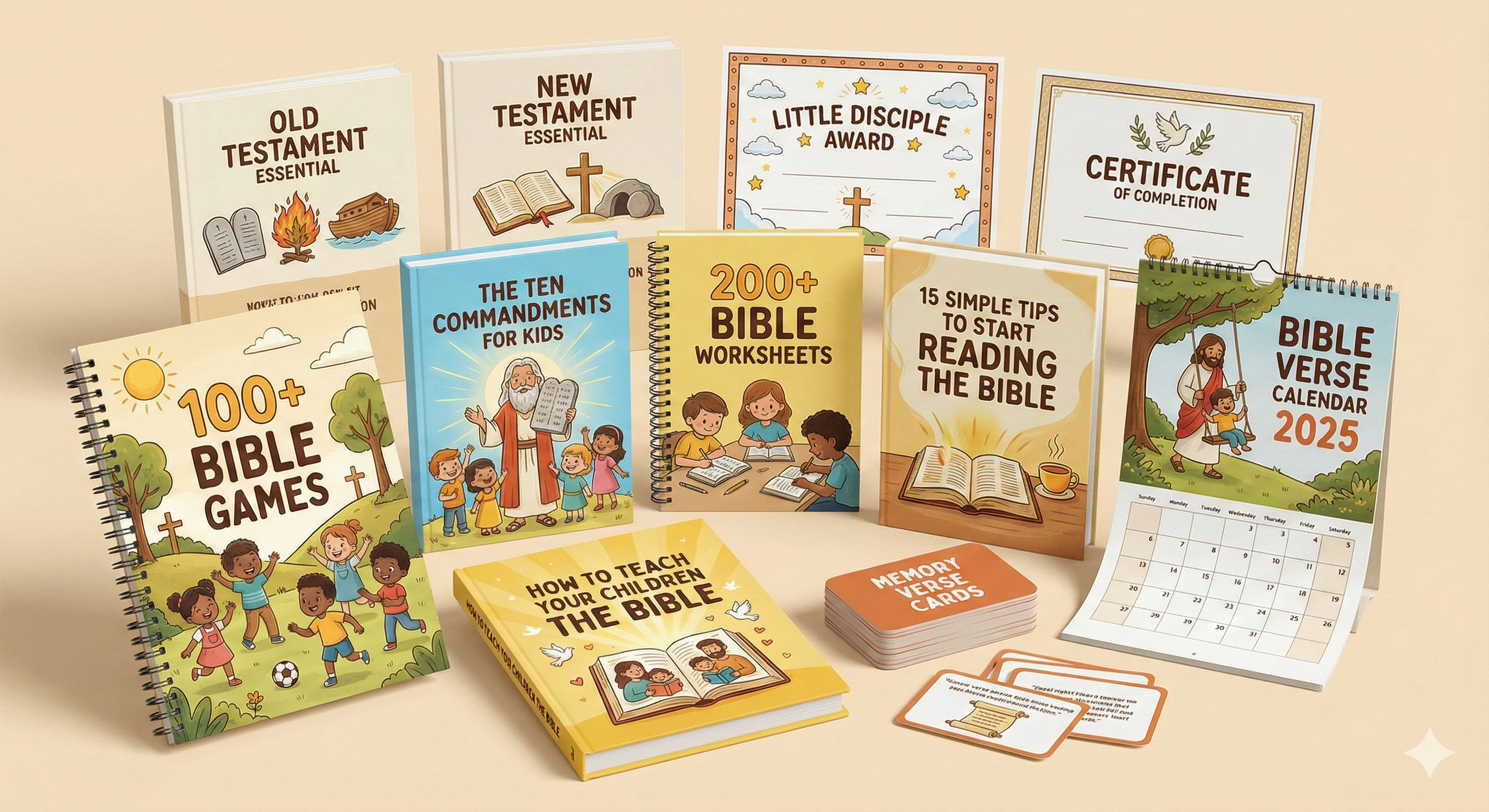Bible Learning Mega Bundle for Kids & Families (200+ Printable Pages)
